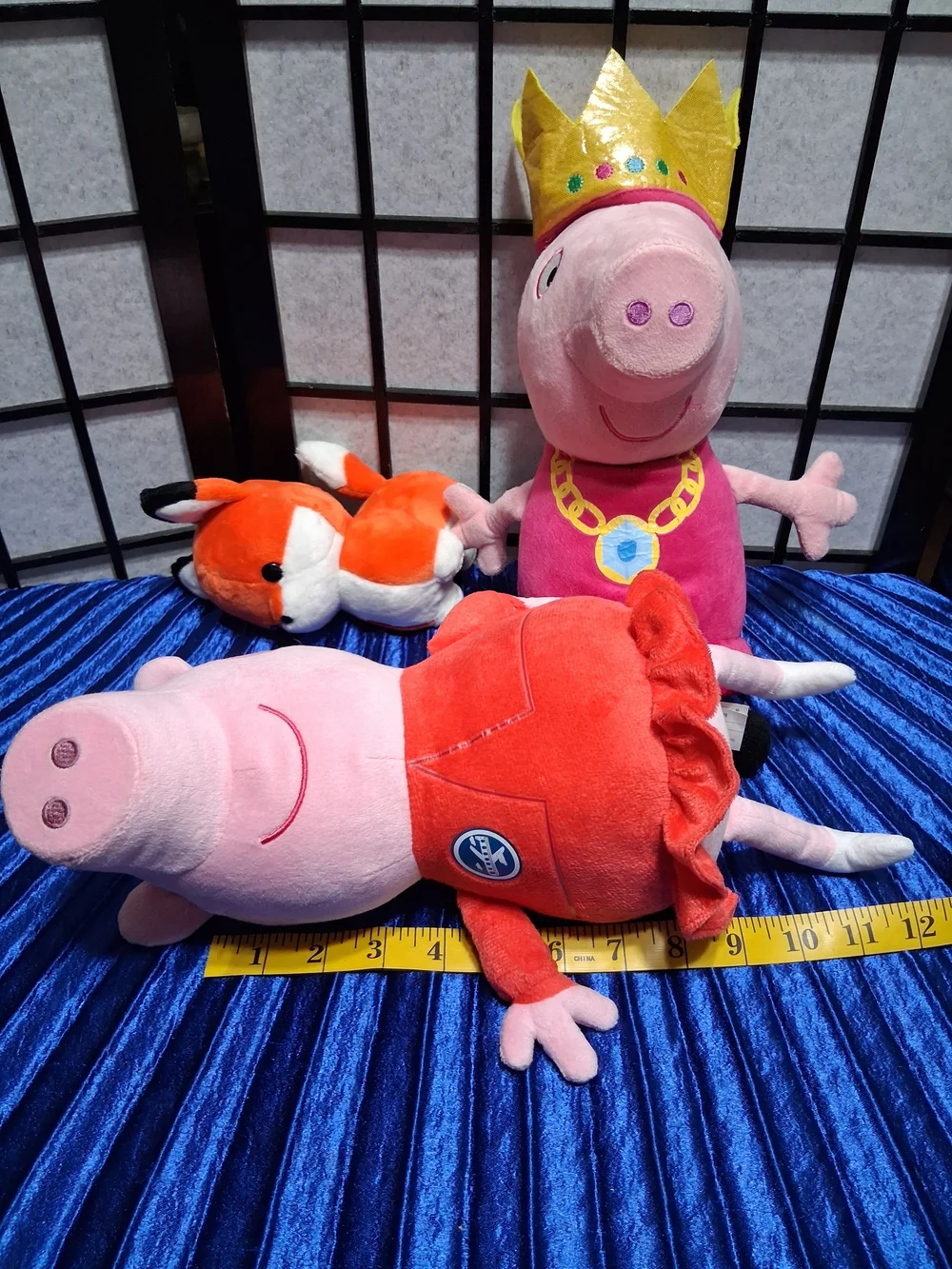 Peppa Pig Plush Toy - Pink Princess Peppa and Friends Set